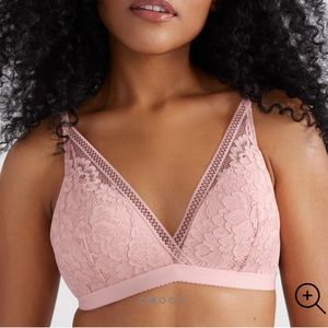 KNIX deep V bralette Rose XXL NEW